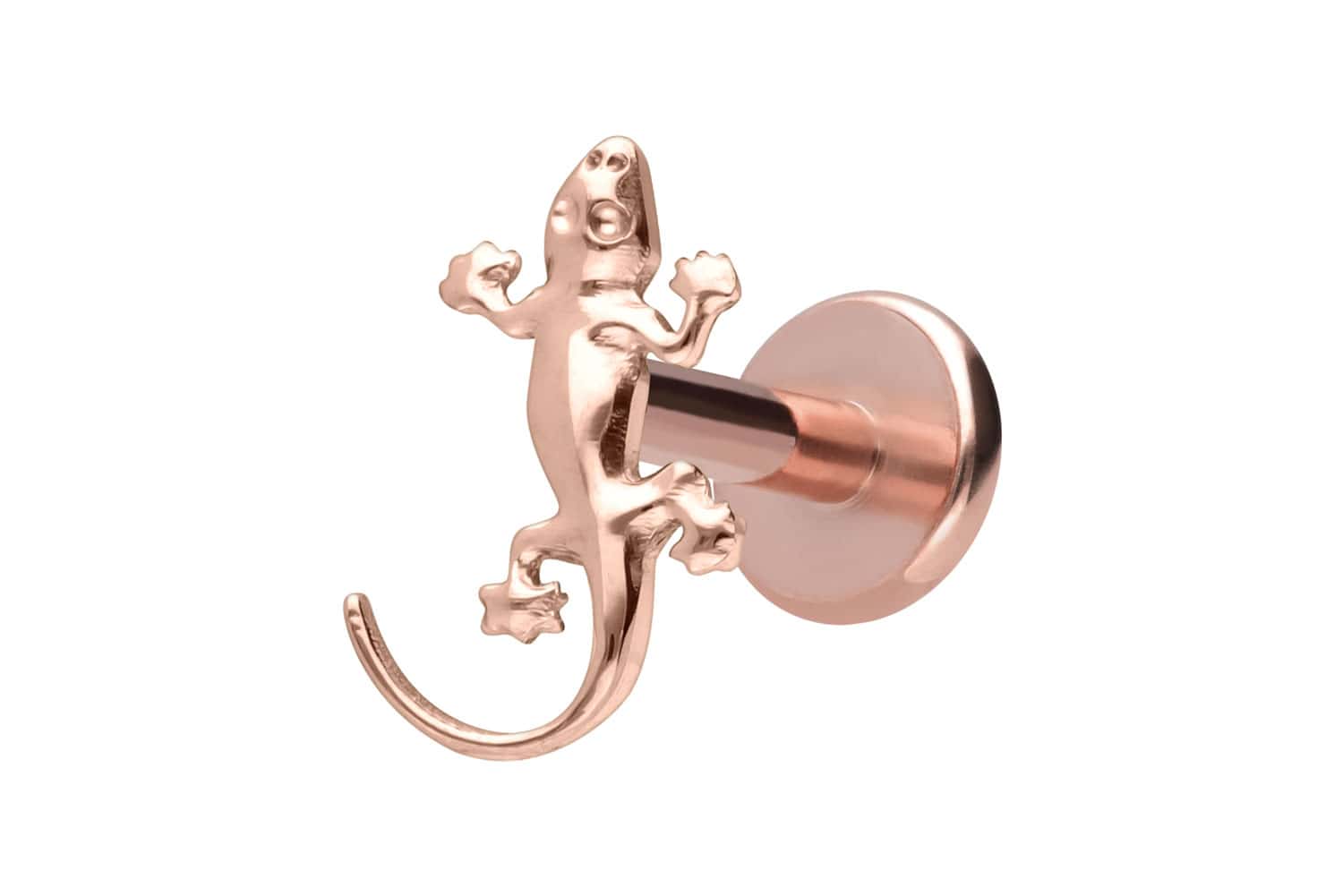 Titan Labret Piercing mit Innengewinde GECKO